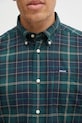 Хлопковая рубашка Barbour зелёный MSH4982