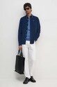 Ρούχα Βαμβακερό πουκάμισο Barbour MSH5001 σκούρο μπλε