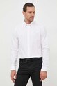 Бавовняна сорочка Barbour Oxtown довгий білий MSH5301