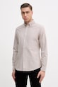 Barbour camicia in cotone Oxtown beige MSH5301