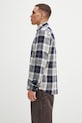 Barbour camicia in cotone Edgar MSH5355 blu navy AA00