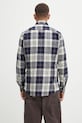Abbigliamento Barbour camicia in cotone Edgar MSH5355 blu navy