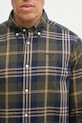 Barbour camicia in cotone Edgar verde MSH5355