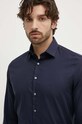 Bavlnená košeľa Calvin Klein tmavomodrá K10K108426