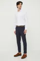 Βαμβακερό πουκάμισο Calvin Klein λευκό