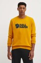 Хлопковая кофта Fjallraven жёлтый F84142.161