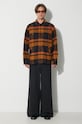 Βαμβακερό πουκάμισο Norse Projects Julian Organic Heavy Twill N40.0629.7004 κίτρινο AW23