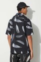 Odzież Marcelo Burlon koszula bawełniana Aop Wind Feather Hawaii CMGG001F23JER0011001 czarny