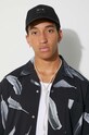 Marcelo Burlon cămașă din bumbac Aop Wind Feather Hawaii CMGG001F23JER0011001 negru