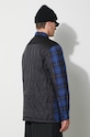 Odzież Neil Barett kurtka LOOSE BICOLOR FLAP POCKET PADDED PBCS024C.V041C.3705 niebieski