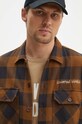 Хлопковая рубашка Universal Works L/S UTILITY SHIRT коричневый 29177