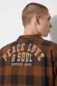 Pamučna košulja Universal Works L/S Utility Shirt 29177 smeđa