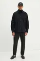 Universal Works camicia in cotone TRAVAIL OVERSHIRT nero