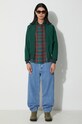 Corridor cotton shirt Ruby Waffle Madras LS LS0127 green AW23