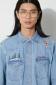 Corridor koszula jeansowa Mountain Embroidery Western WT0067 niebieski