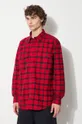 rosso Filson camicia in cotone Alaskan Guide Shirt