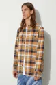 brązowy Filson koszula bawełniana Vintage Flannel Work Shirt