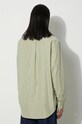 Clothing Drôle de Monsieur cotton shirt La Chemise Rayée C.SH144.CO082.KK green