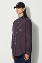 Drôle de Monsieur cotton shirt La Chemise Carreaux brown C.SH122.CO069.BN