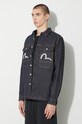 Evisu camicia di jeans Cloud Element Seagull blu navy 2EAHTM3SL7031XXCT