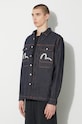 Evisu camicia di jeans Cloud Element Seagull blu navy 2EAHTM3SL7031XXCT