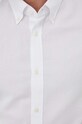 Βαμβακερό πουκάμισο United Colors of Benetton 5M6MUQ03R.903 λευκό AW23