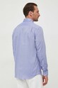 Βαμβακερό πουκάμισο United Colors of Benetton μωβ 5TUGUQ03S.901