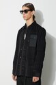 Maharishi cămașă din velur Hemp Cord Utility Shirt negru 4566.BLACK