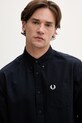 Fred Perry koszula bawełniana granatowy M5516.608