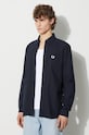 Bavlnená košeľa Fred Perry tmavomodrá M5516.608