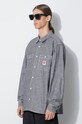 Carhartt WIP cotton shirt Longsleeve Clink Heart Shirt gray I032113.8902