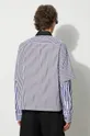 Heron Preston camicia in cotone Doublesleeves Stripes Shirt 100% Cotone