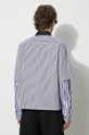 Abbigliamento Heron Preston camicia in cotone Doublesleeves Stripes Shirt HMGE003F23FAB0014610 blu