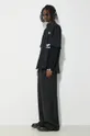 Хлопковая рубашка AAPE Long Sleeve Shirt Mock Layer чёрный