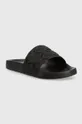 Natikače Tommy Jeans TJW WOVEN POOL SLIDE crna