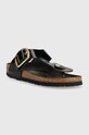 Шкіряні в'єтнамки Birkenstock Gizeh 1021469 чорний AW23