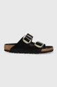 fekete Birkenstock bőr papucs Arizona Big Buckle Női