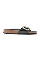 Шкіряні шльопанці Birkenstock Madrid віденський чорний 1022541