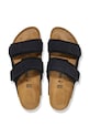Birkenstock klapki zamszowe Uji 1024810 czarny