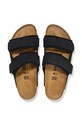 Birkenstock ciabatte slide in camoscio Uji 1024832.Uji nero
