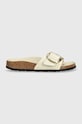 Birkenstock bőr papucs Madrid nappa bőr bézs 1025298