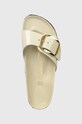 Birkenstock klapki skórzane Madrid beżowy 1025298