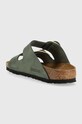 Obuwie Birkenstock klapki nubukowe Arizona 1025367 zielony