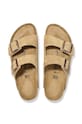 Birkenstock ciabatte slide in camoscio Arizona 1026174 beige