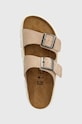 Birkenstock klapki zamszowe BIRKENSTOCK X PAPILLIO Arizona Chunky beżowy 1024950
