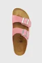 rózsaszín Birkenstock papucs velúrból BIRKENSTOCK X PAPILLIO Arizona Chunky