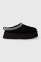 Semišové papuče UGG Tazz domácí oblečení černá 1122553.BLK
