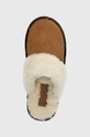 Barbour papuci din piele intoarsa Ellery maro LSL0030BE51
