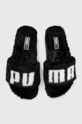 Puma papuci Leadcat 2.0 Fuzz textil negru 387313