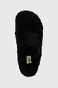Μάλλινες παντόφλες UGG Fuzz Sugar Slide μαύρο 1135132.BLK